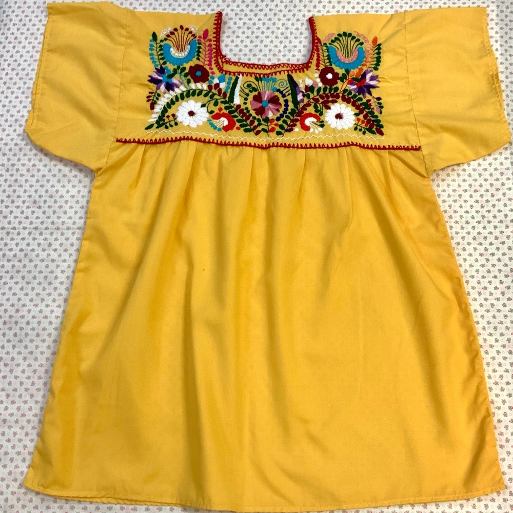 Mexican Embroidered Blouse.